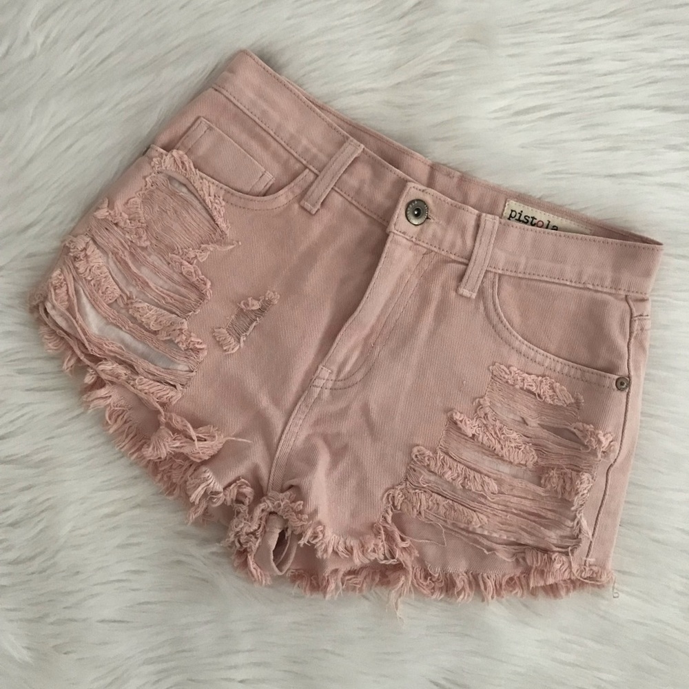 Pistola Women’s High Rise Denim Shorts